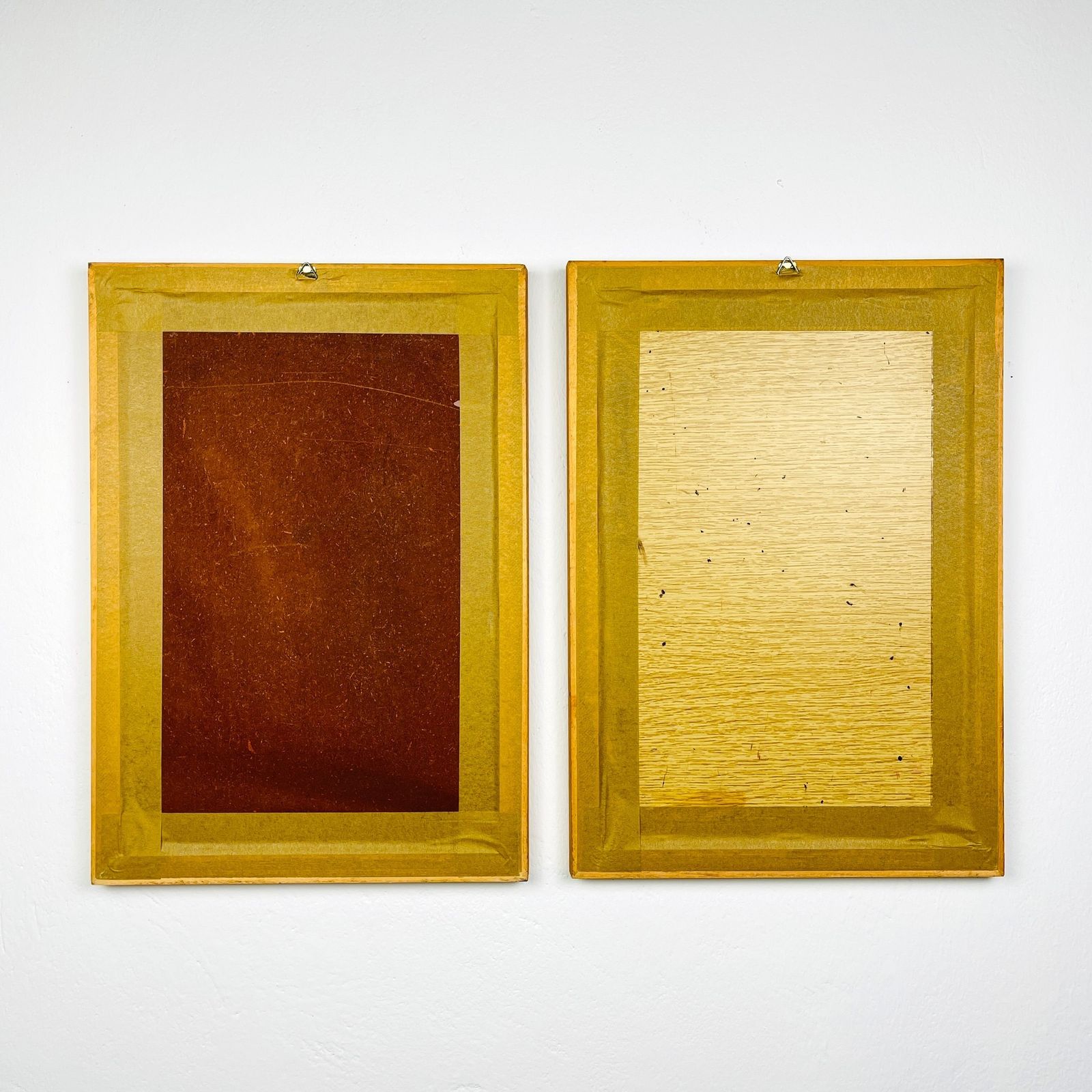 Diptych Paintings In The Style Of Naive Art, Oil, Hardboard, Oto Dobovišek, Yugoslavia 1970s Set Of 2 Folk Art photo furniture