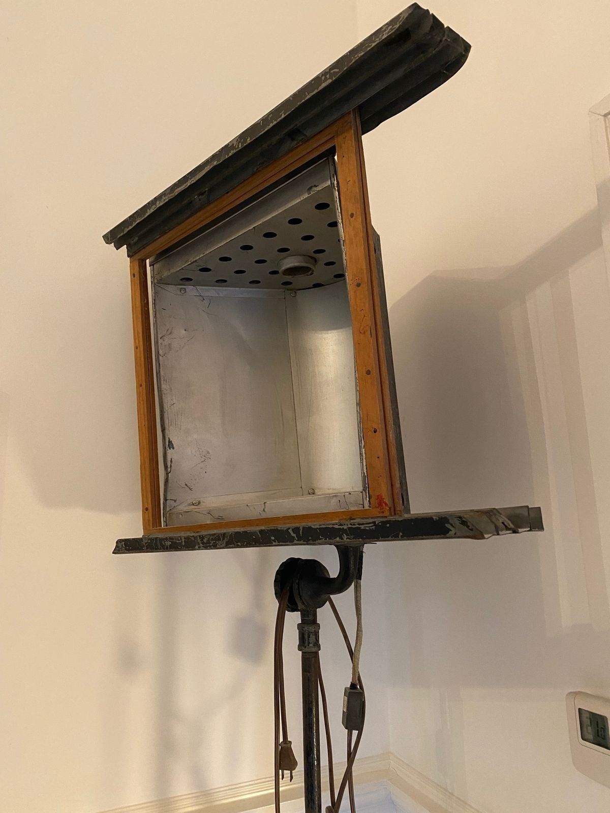 Stunning Antique 'Perkins' Canadian Theatre Lamp photo furniture