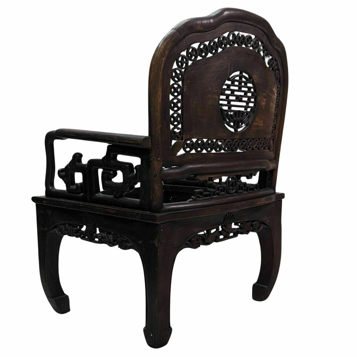 Indochinese Living Room 1900 In Exotic Wood Decorated With Bats photo Furniture