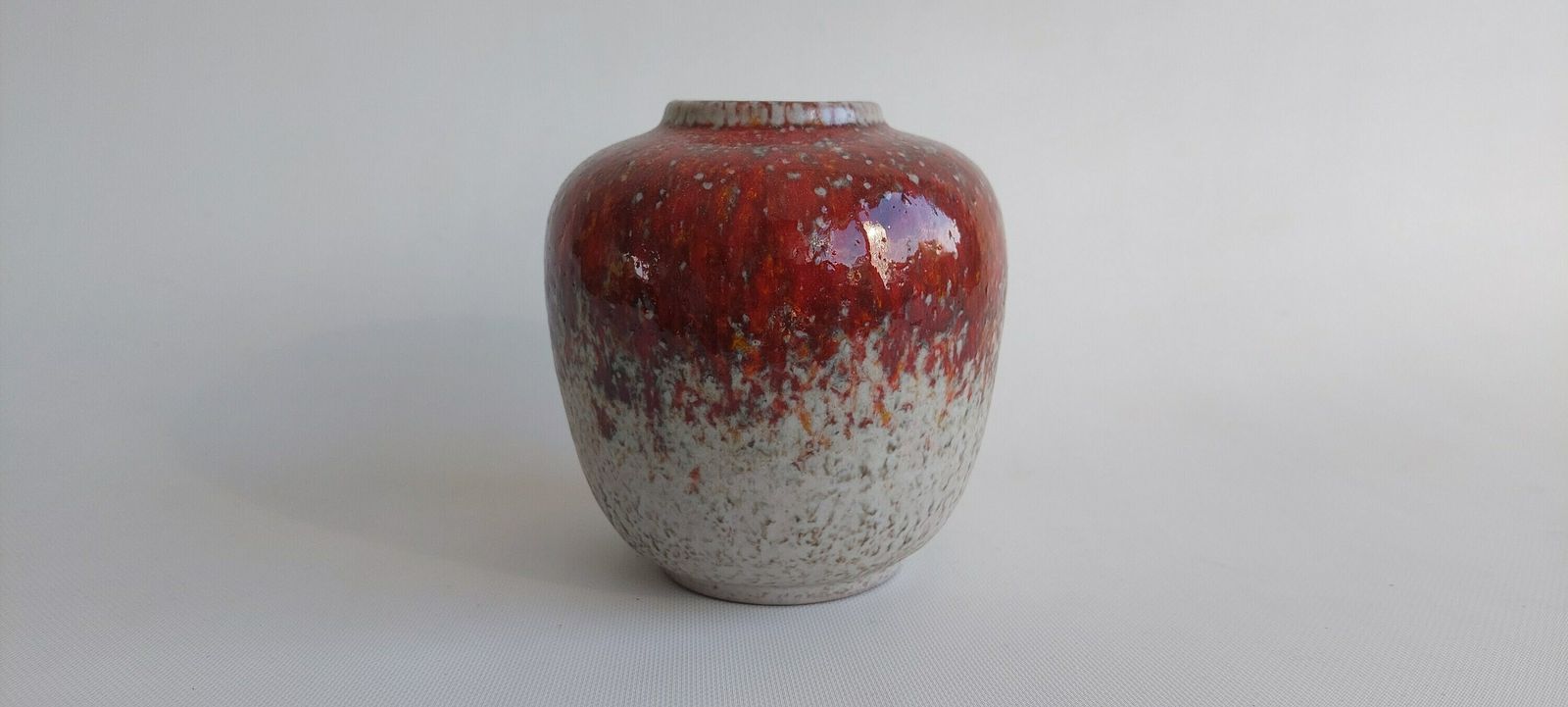 Red Karlsruhe Majolika Vase Designed By Friedgard Glatzle In 1978 photo Home Decor