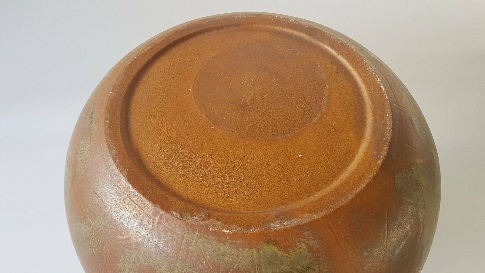 photo furniture Rare Xxl Lu Klopfer Vase, 1950's With A Copper Like Brown Glaze