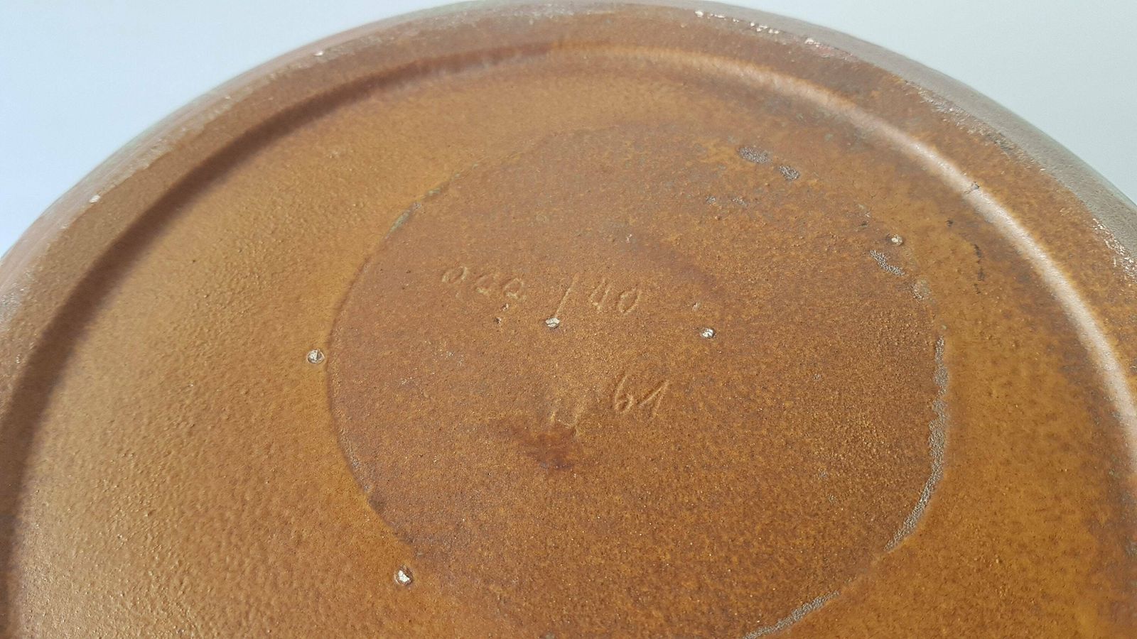 photo for sale Rare Xxl Lu Klopfer Vase, 1950's With A Copper Like Brown Glaze