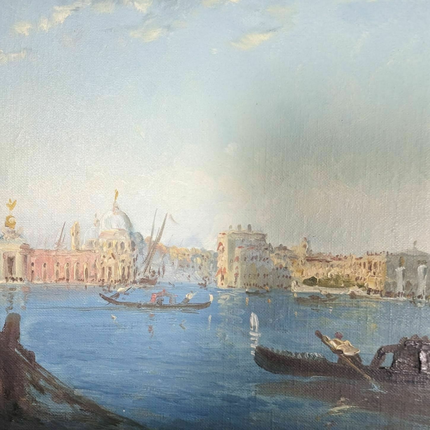 Marine 1900 View Of Venice Illegible Signature photo Art