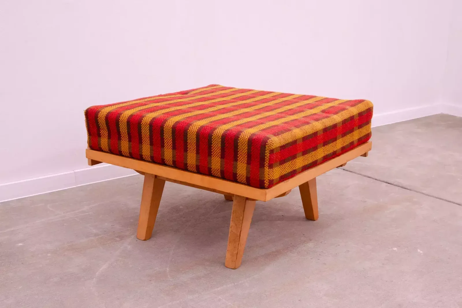 Frantisek Jirák, Midcentury Footstool, Produced By Tatra Nabytok, 1960s photo for sale