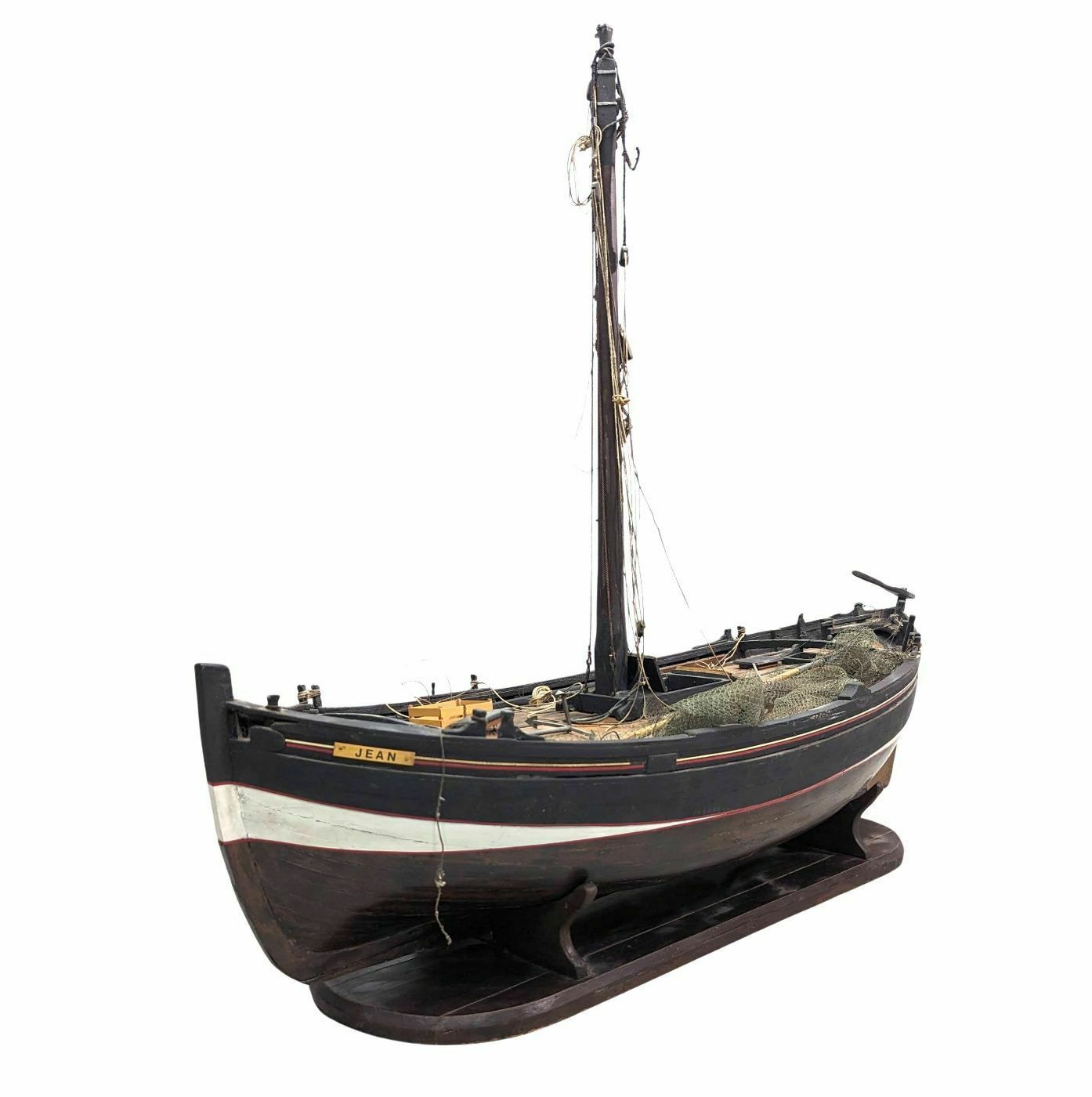 Model Of A Marseille Barque Called "Pointu" For Sailing Fishing photo vinterior