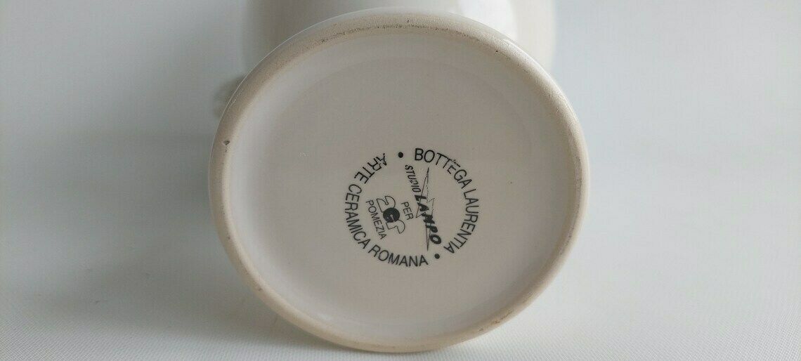 678.0 Colorful Memphis Style Ceramic Vase By Bottega Laurentia For Studio Lampo, 1980s photo