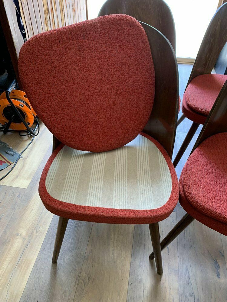 Mid Century Dining Chairs By Antonín šuman For Tatra Furniture, 1960s, Set Of 4 photo for sale
