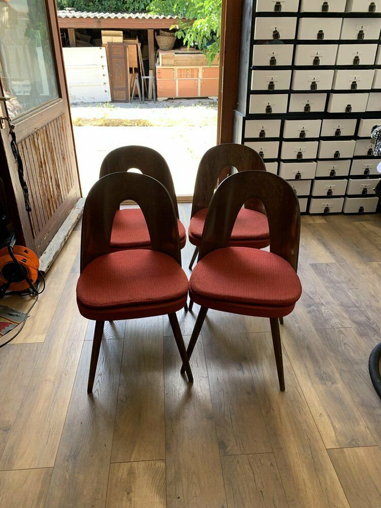 Mid Century Dining Chairs By Antonín šuman For Tatra Furniture, 1960s, Set Of 4 photo vinterior
