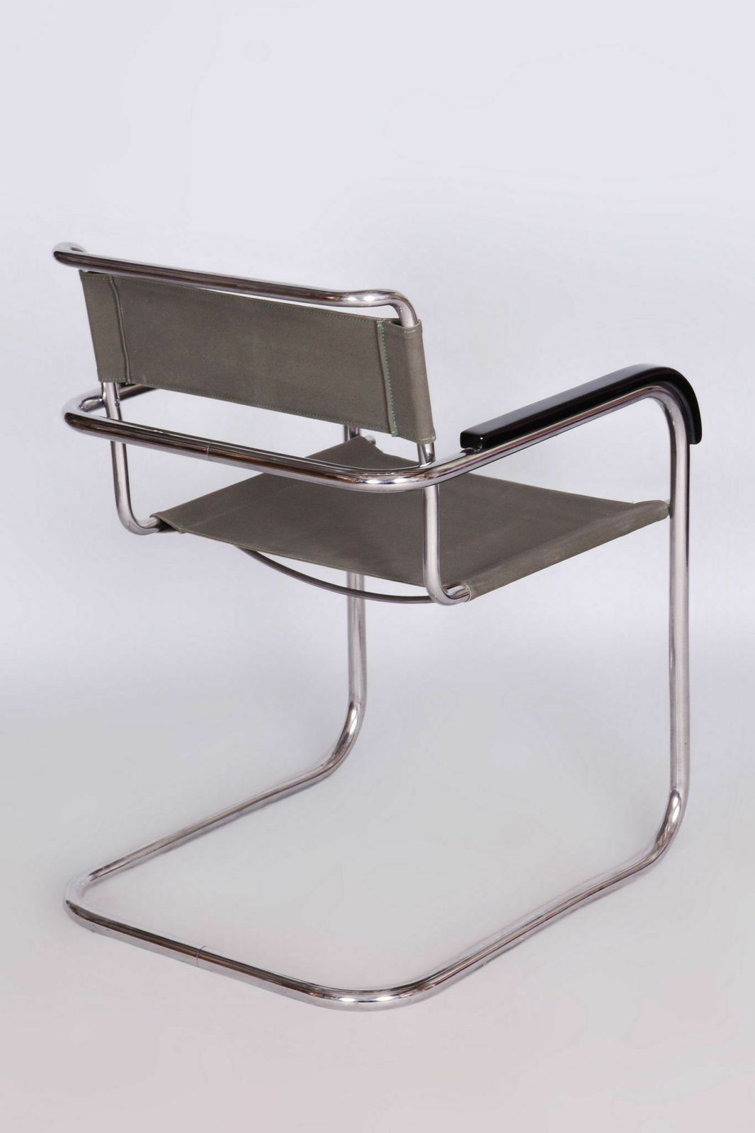 Restored Bauhaus Armchair, Marcel Breuer, Thonet, Chrome, Czechia, 1930s photo for sale