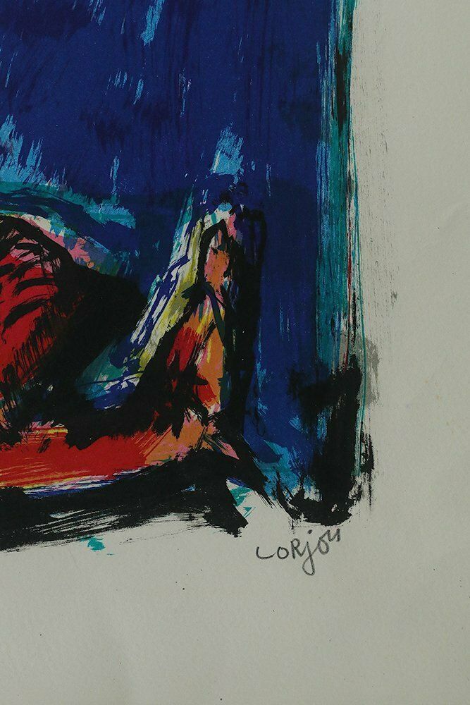 Bernard Lorjou, Des Fols, Antinea, Color Lithograph On Arches Paper, 1959 photo 527.0