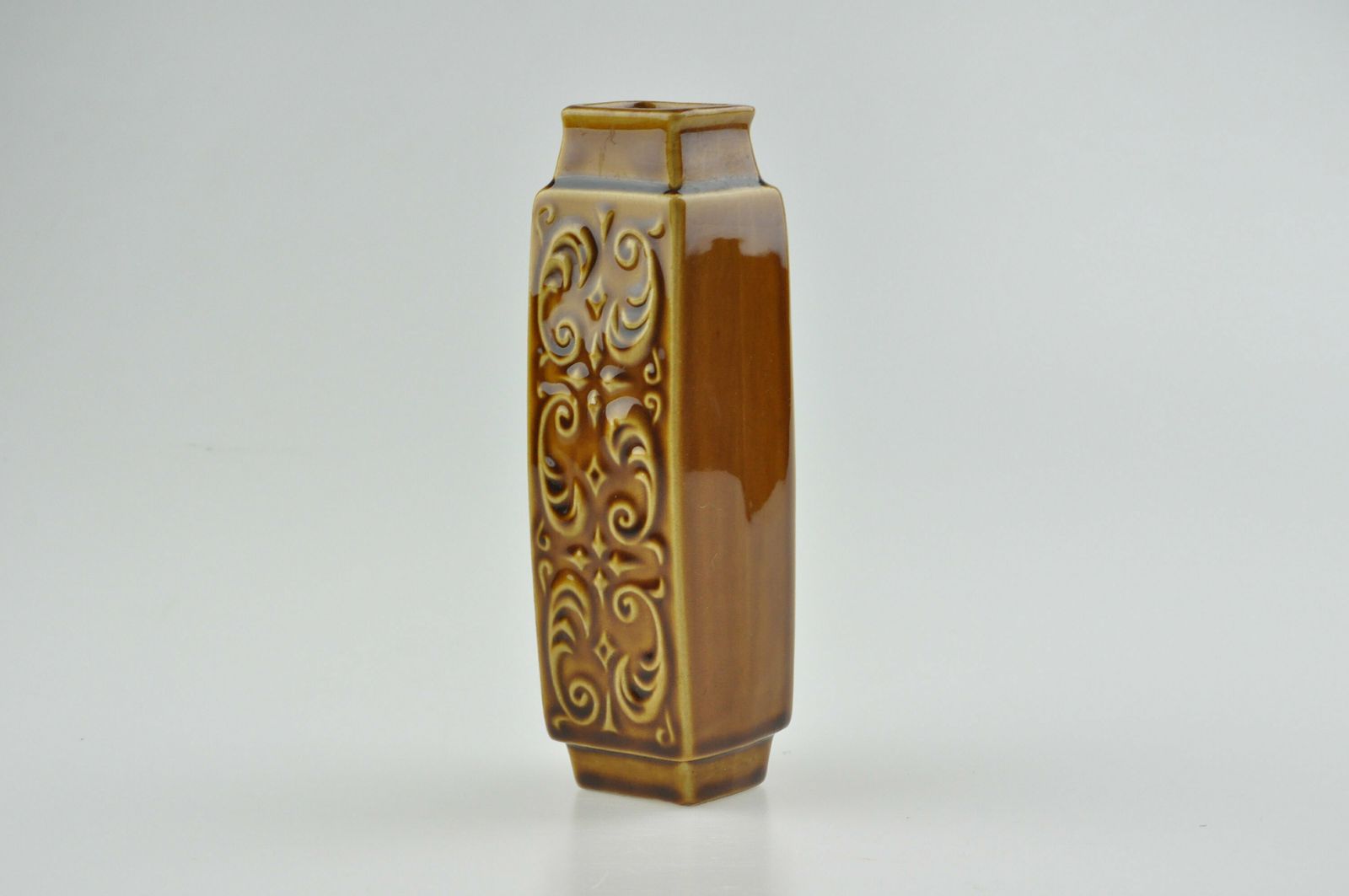Ditmar Urbach Brown Ceramic Vase, Porcelain Vase, Pottery Vase, Retro Vase, Ditmar Urbach, Modernist Vase, Mid Century Vase, Ceramic Vase photo furniture