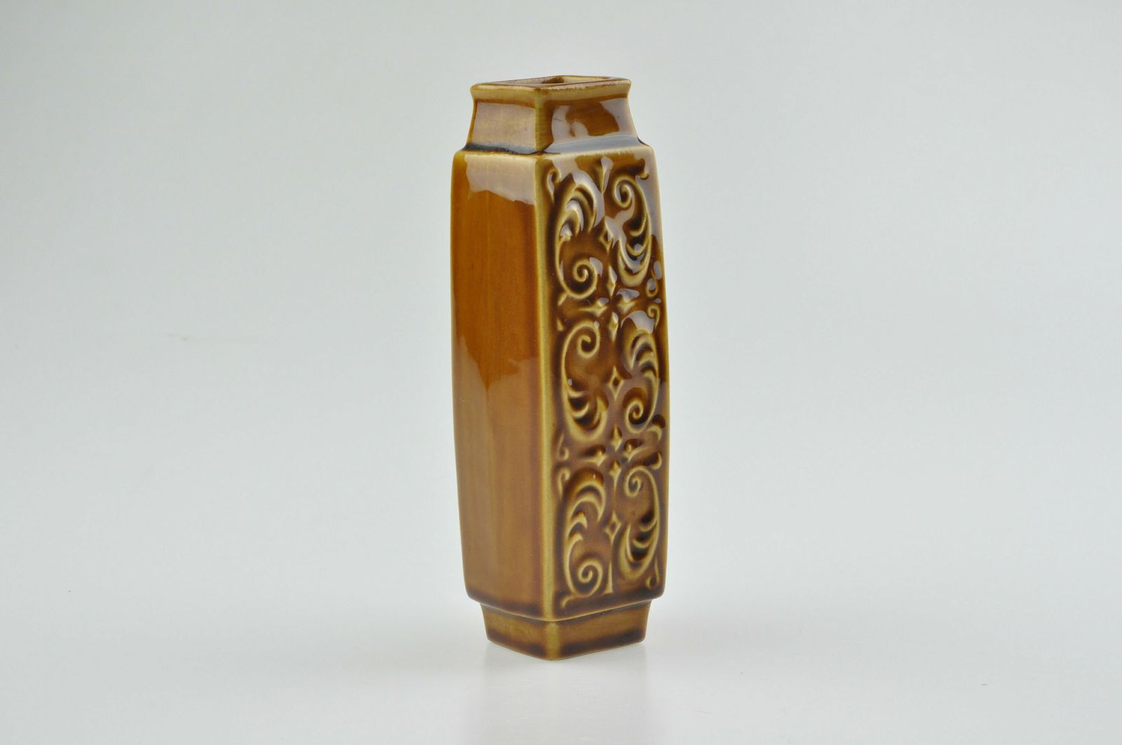 Ditmar Urbach Brown Ceramic Vase, Porcelain Vase, Pottery Vase, Retro Vase, Ditmar Urbach, Modernist Vase, Mid Century Vase, Ceramic Vase photo Home Decor