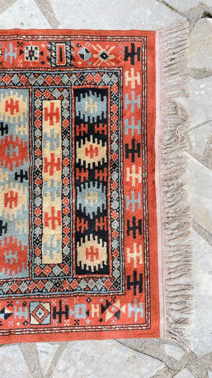 165.0 Kilim Turkish Rug In Vintage Silk And Cotton   142 X 84cm photo