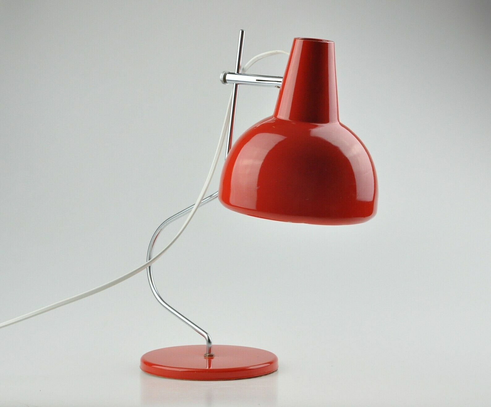 Mid Century Lamp, Table Lamp, Red Lamp, Mid Century Lighting, Desk Lamp, Josef Hurka Lamp, Vintage Lamp, Table Light, Hurka Lidokov photo furniture