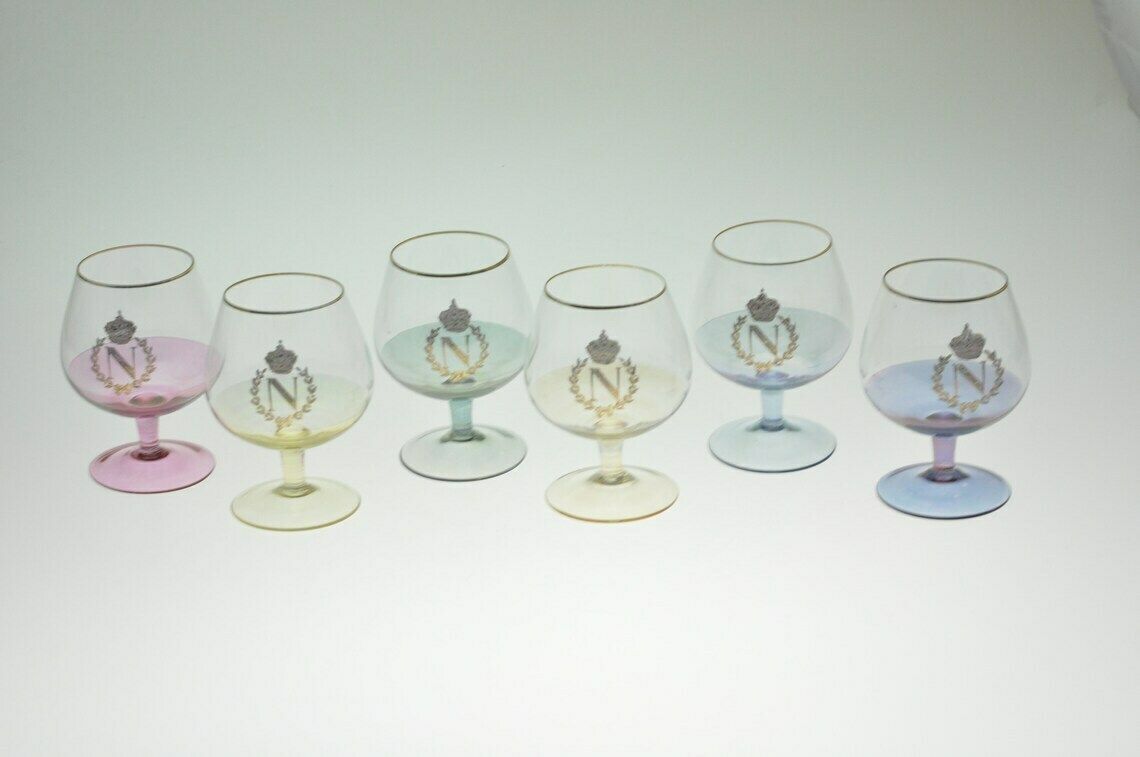 Set Of 6 Iridescent Glasses, Vintage Glasses, Iridescent Glasses, Glasses Vintage, Mid Century Glasses, Mid Century Glasses Set, Glasses Set photo vinterior
