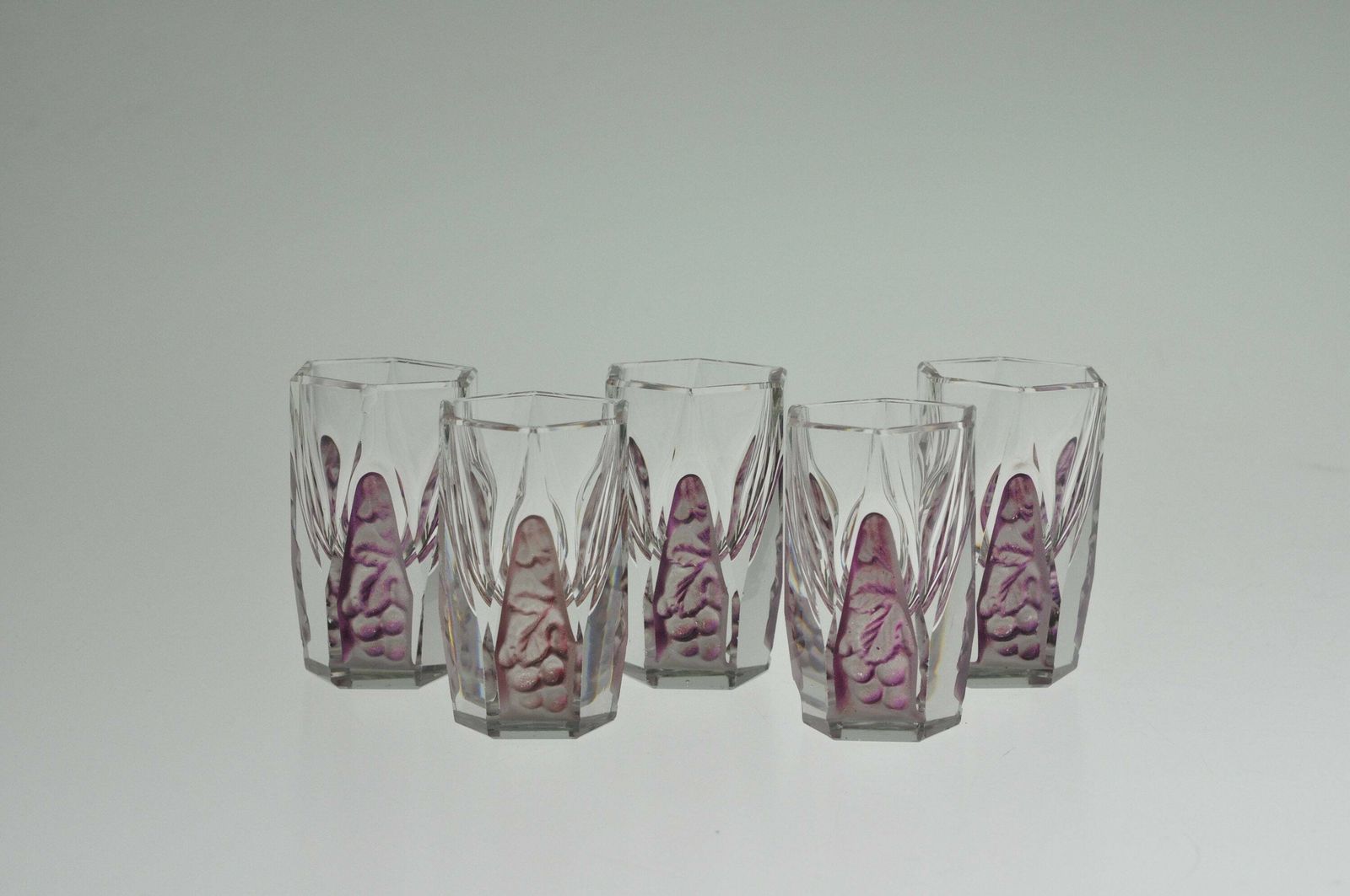 Art Deco Decanter Set, Liquour Set, Carafe And Glass Set, Carafe, Liquour Glass, Liquour Glasses, Bohemian Glass Decanter, Czech Decanter photo furniture