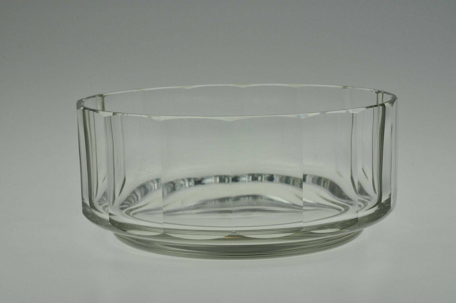 Art Deco Glass Salad Bowl, Salad Bowl, Salad Bowl Vintage, Vintage Bowl, Faceted Glass Bowl, Antique Glass Bowl, Vintage Glass Bowl photo furniture