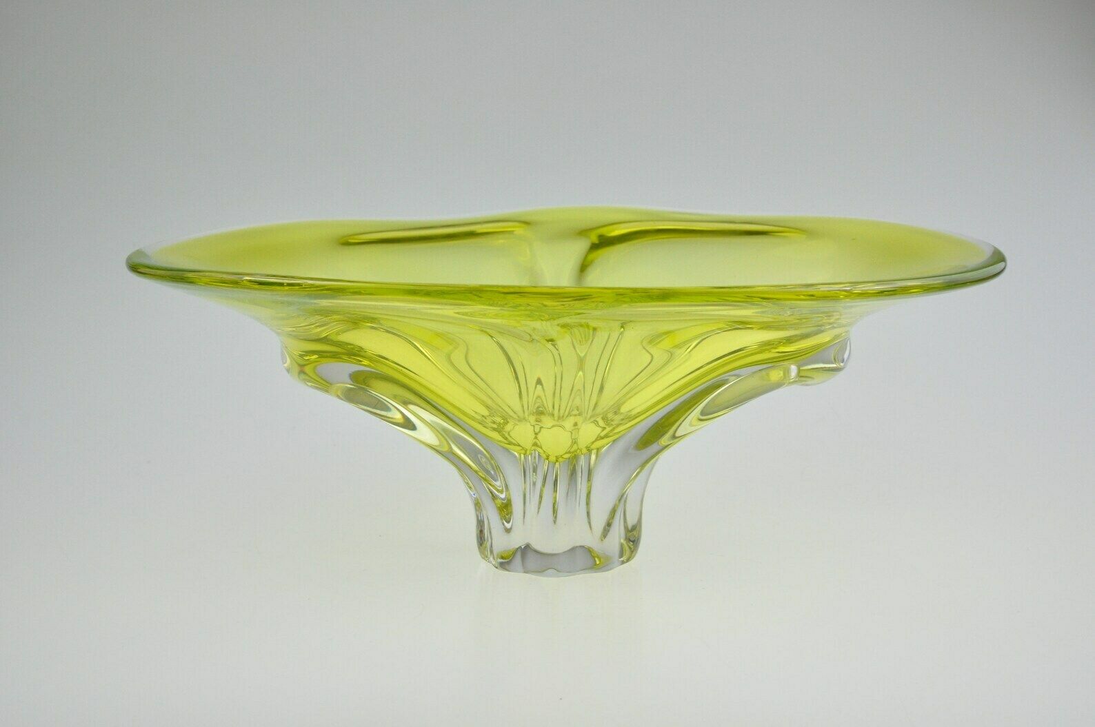 Josef Hospodka, Chribska Bohemian Glass Bowl, Hospodka, Czech Glass, Czech Art Glass, Art Glass, Vintage Glass Bowl, Vintage Bowls photo furniture
