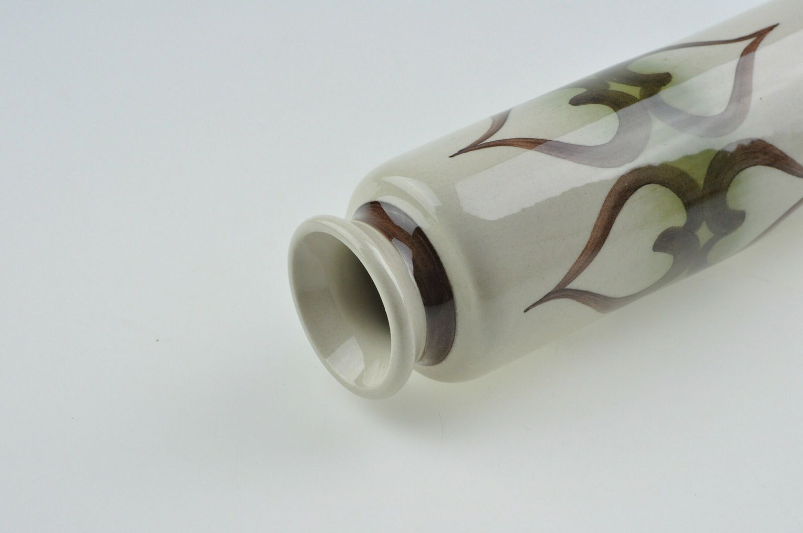 Ditmar Urbach Beige Ceramic Vase, Porcelain Vase, Pottery Vase, Retro Vase, Ditmar Urbach, Modernist Vase, Mid Century Vase, Ceramic Vase photo vinterior