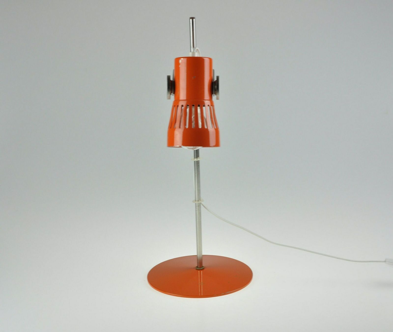 Vintage Bureaulamp, Mid Century Lamp, Oranje Lamp, Mid Century Verlichting, Tafellamp, Kamenicky Senov Lamp, Tafellamp, Industriële Bureaulamp photo buy