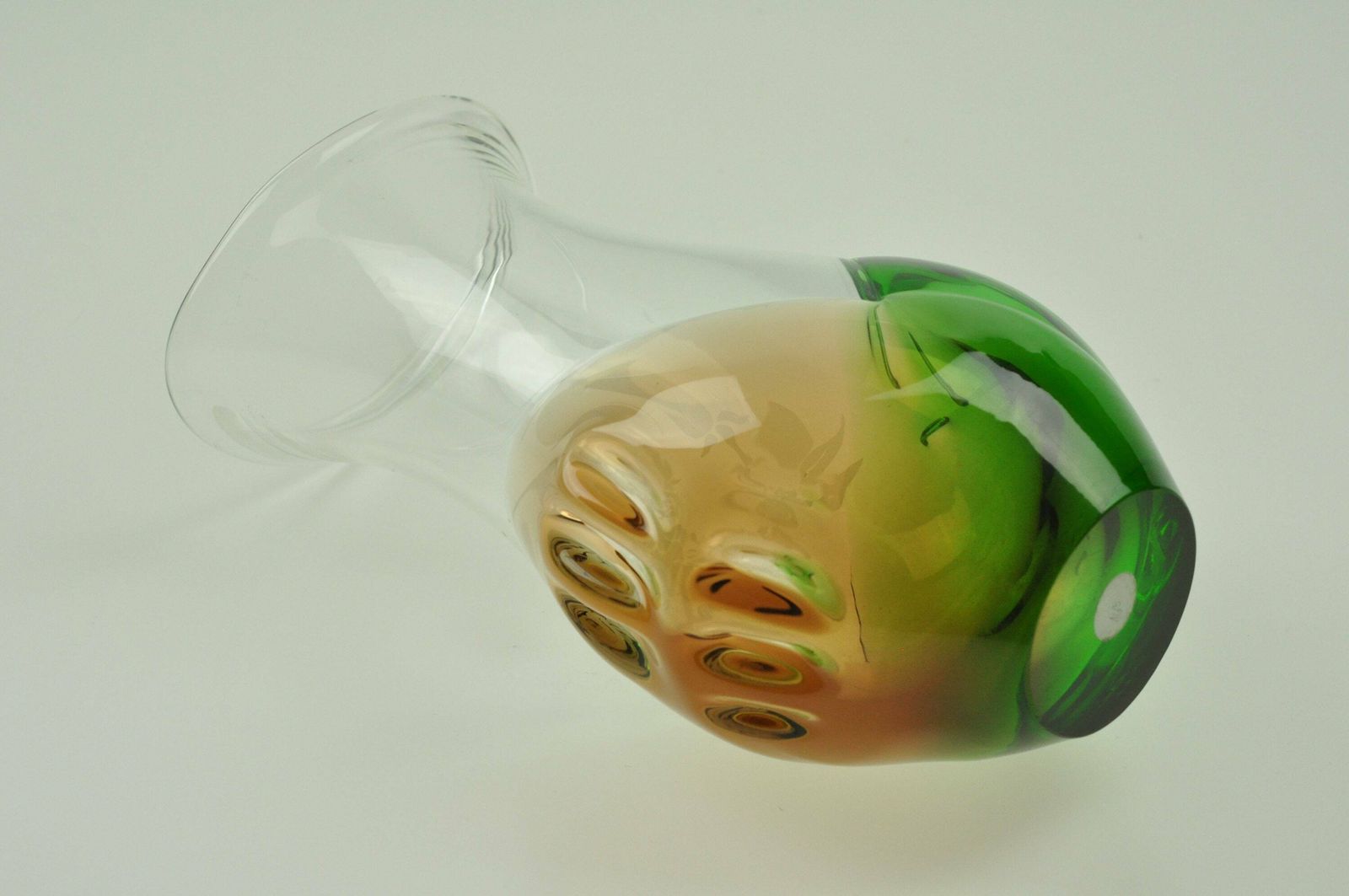 photo for sale Ladislav Palecek Skrdlovice Glass Vase, 70th Birthday, 70th Birthday Gift, 70th Birthday Gift For Mom, Art Glass Vase, Czech Vase, Handmade