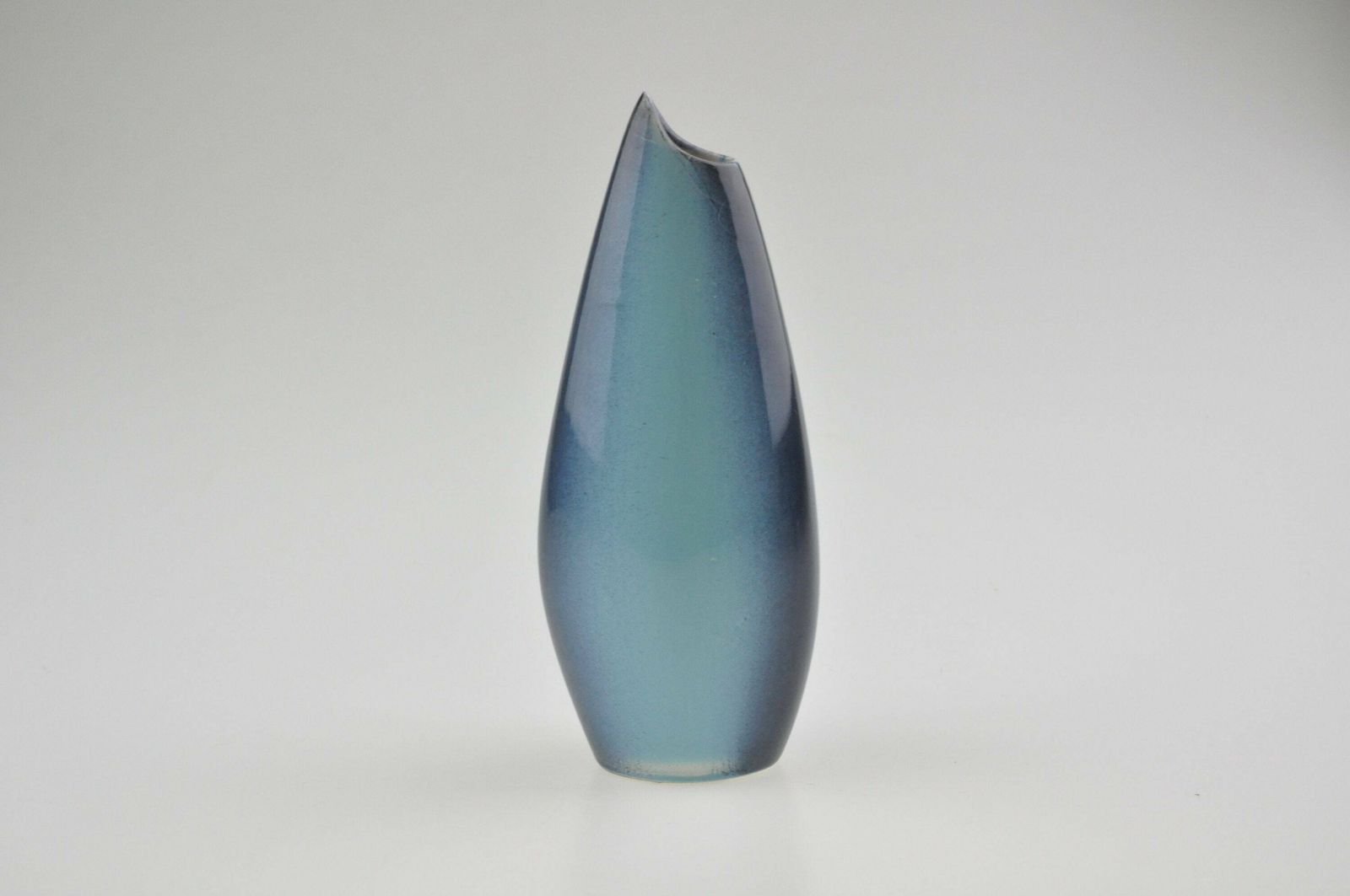 Mid Century Modernistische Vaas, Blauwe Keramische Vaas, Keramische Vaas, Tsjechisch Aardewerk, Keramische Bloemenvaas, Aardewerken Vaas, Mid Century, Vintage Vaas