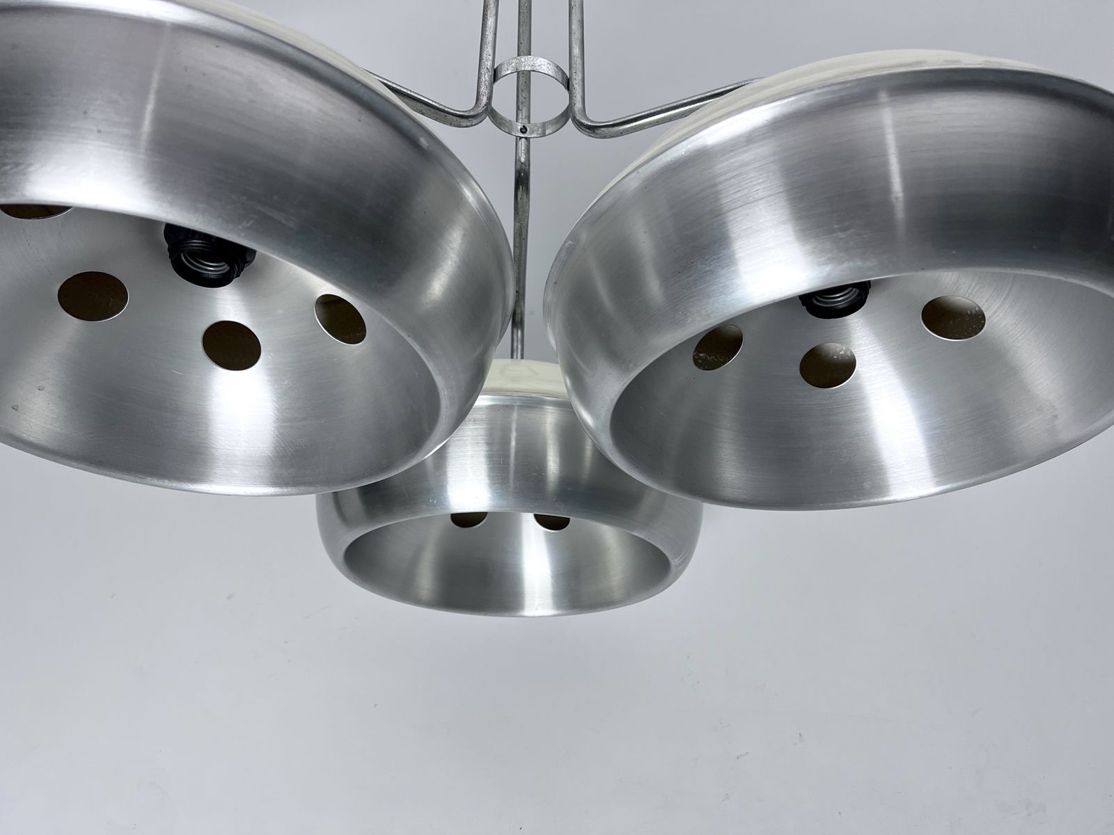 Space Age, Large Metal And Plastic Chandelier By Studioluce. Italy 1970s photo buy