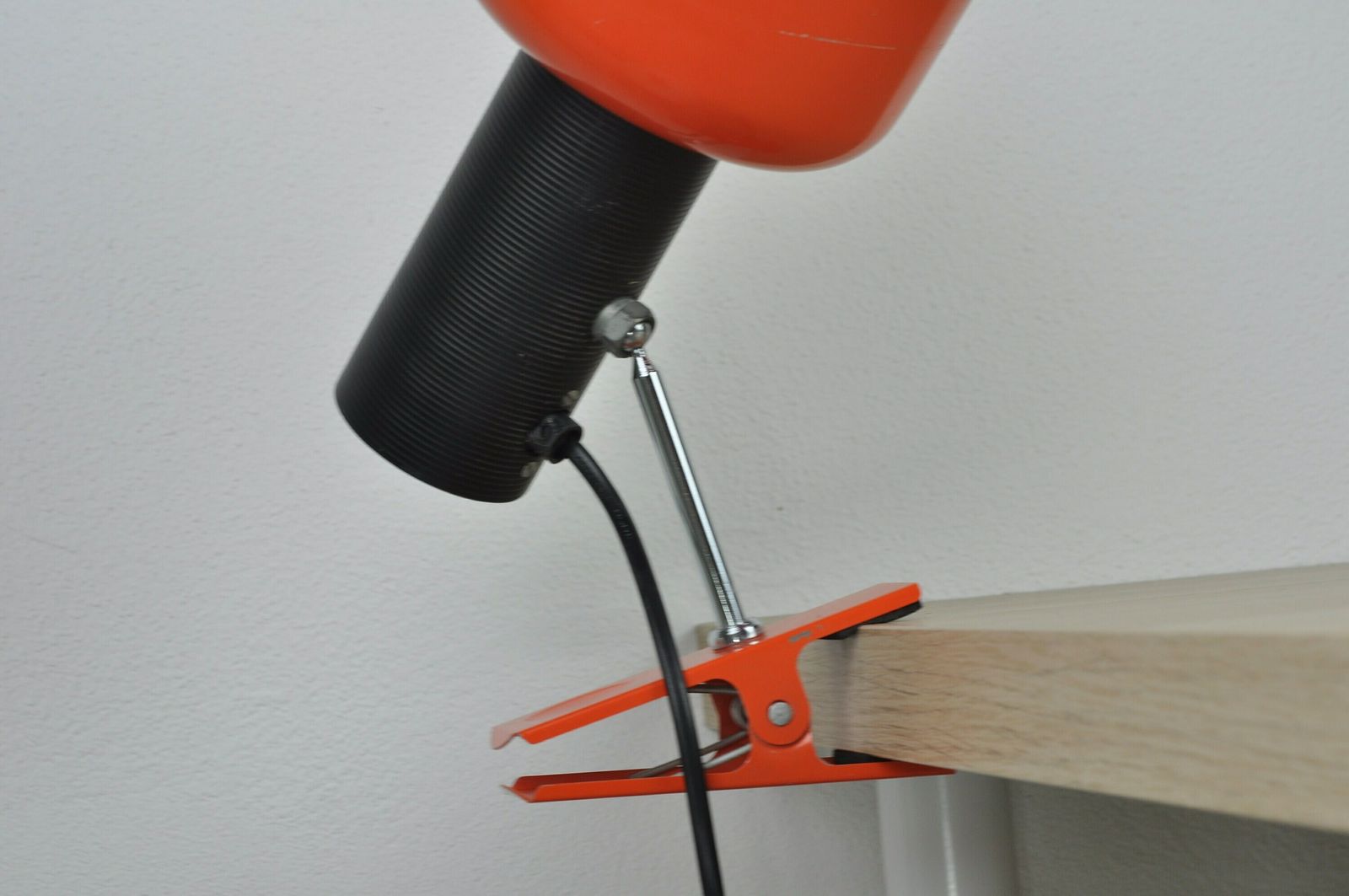 Mid Century Desk Lamp, Metal Lamp, Desk Metal Lamp, Table Lamp, Desk Lamp, Bedside Lamp, Mid Century Lamp, Orange Lamp, Table Light photo 105.0
