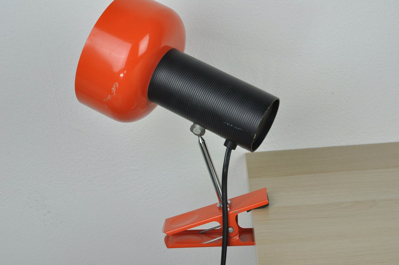 Mid Century Desk Lamp, Metal Lamp, Desk Metal Lamp, Table Lamp, Desk Lamp, Bedside Lamp, Mid Century Lamp, Orange Lamp, Table Light photo buy