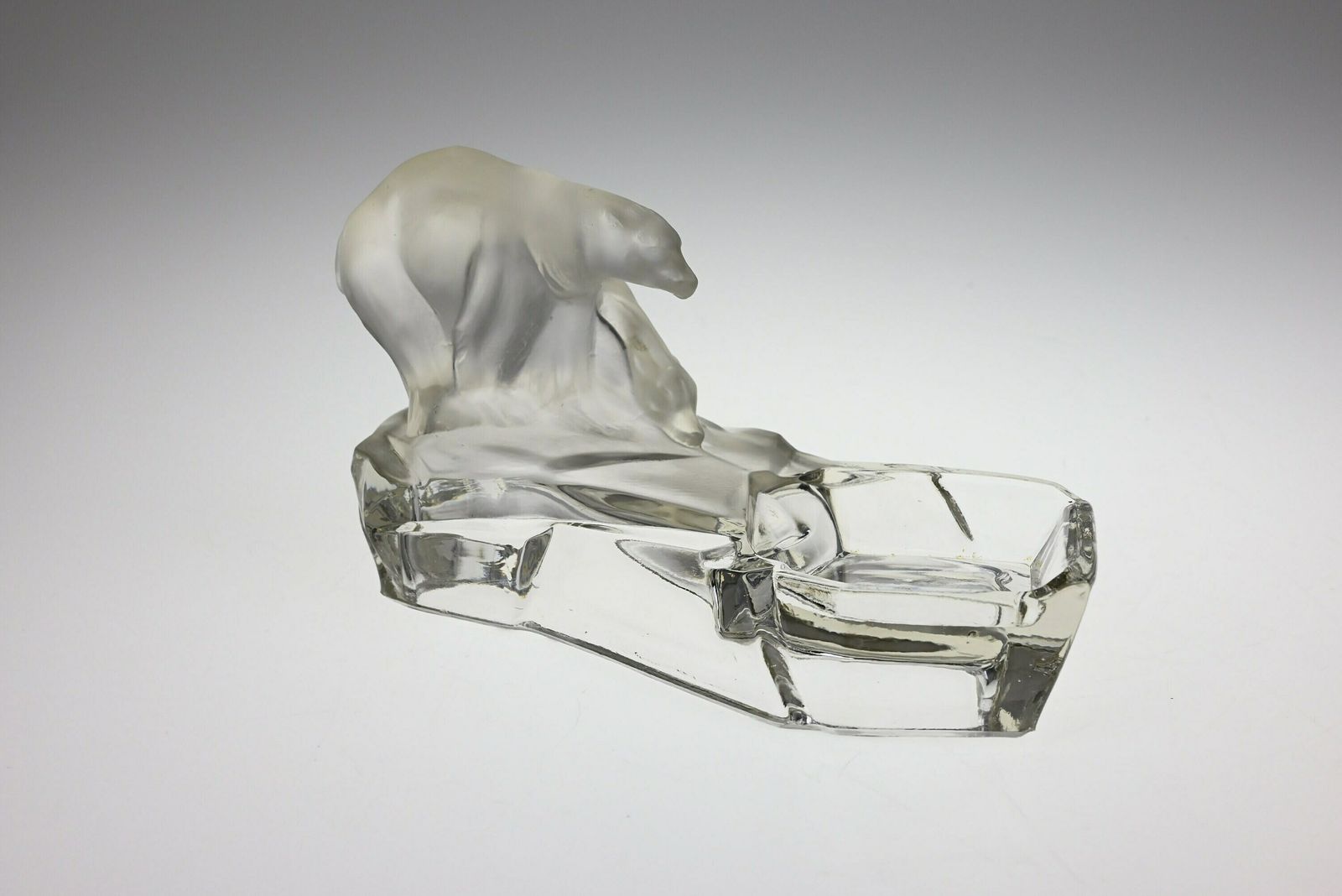 Karel Zentner Vintage Glass Ashtray, Antique Art Deco  Bowl