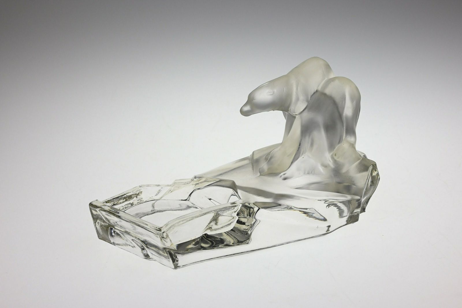 Karel Zentner Vintage Glass Ashtray, Antique Art Deco  Bowl photo 142.0