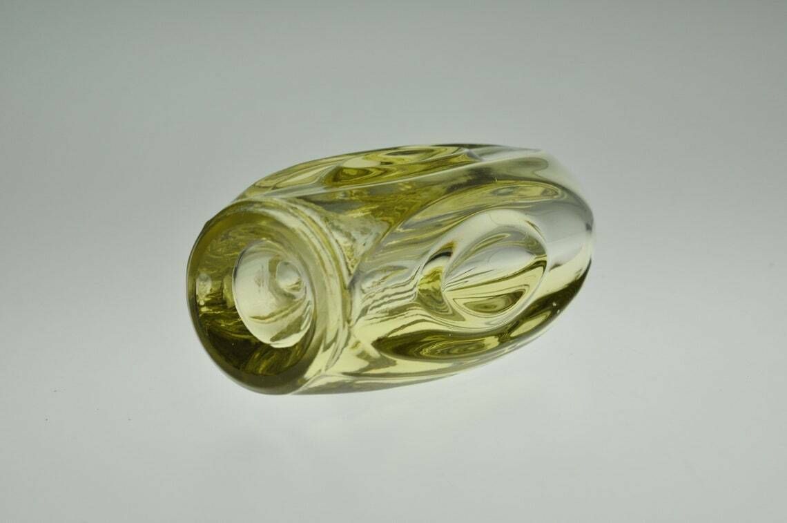 Rudolf Schrotter Lens Glass Vase Rosice  Sklo Union Glass Vase  Czech Vase  Glass Vase  Czech Glass  Czech Glass Vase  Art Glass Vase photo buy