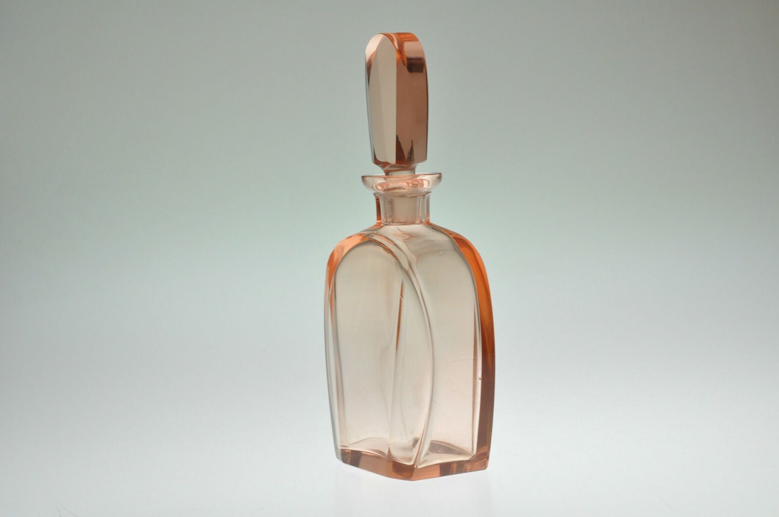 Bohemian Glass Decanter Set, Czech Decanter, Decanter Set, Crystal Decanter, Glass Decanter, Antique Decanter Set, Decanter Set, Art Deco photo vintage
