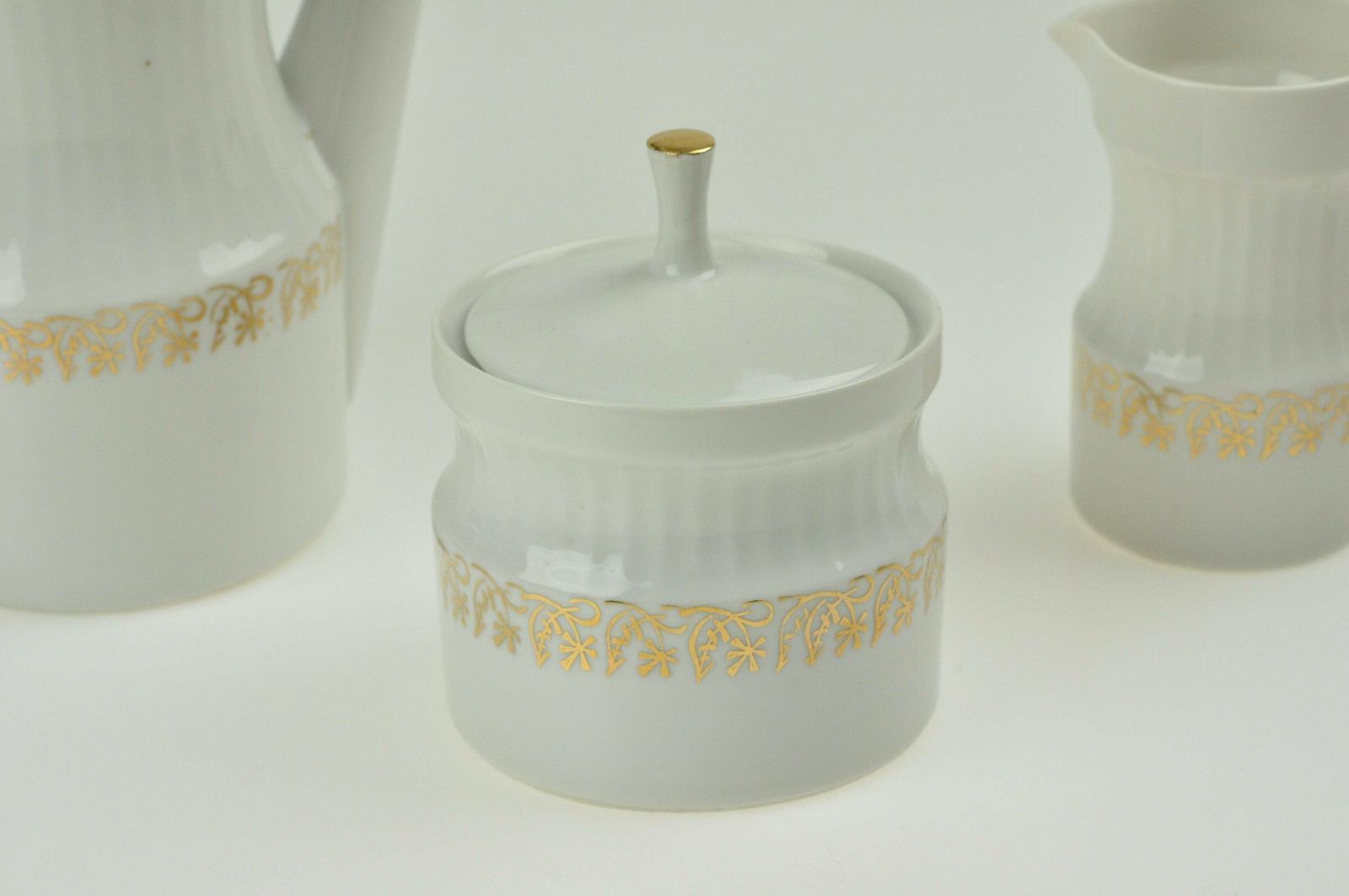 Jaroslav Jezek Porcelain Coffee Set, Nefertiti Design, Coffee Set, Coffee Service, Tea Set, Tea Cups And Saucer Set, Mid Century Tea Set photo vinterior