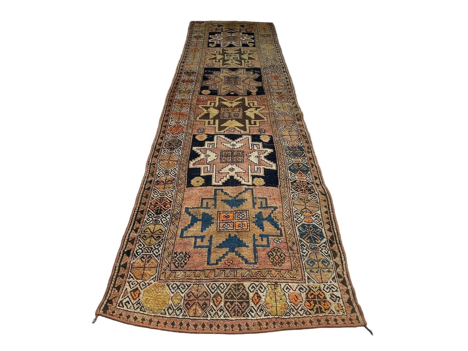 photo for sale Antique Turkish Rug Runner ,Feiner Handgeknüpfter Orientteppich Türkisch Teppich Läufer