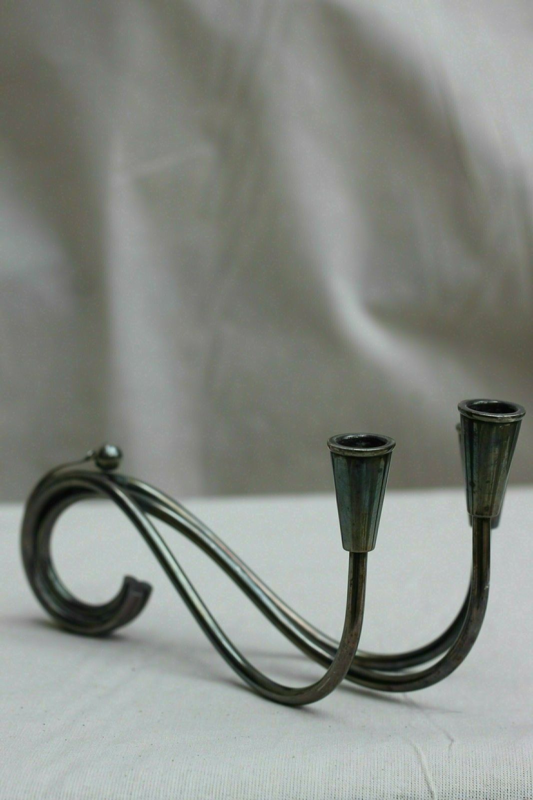 Mid Century Narrow Pair Of Candle Holders photo furniture