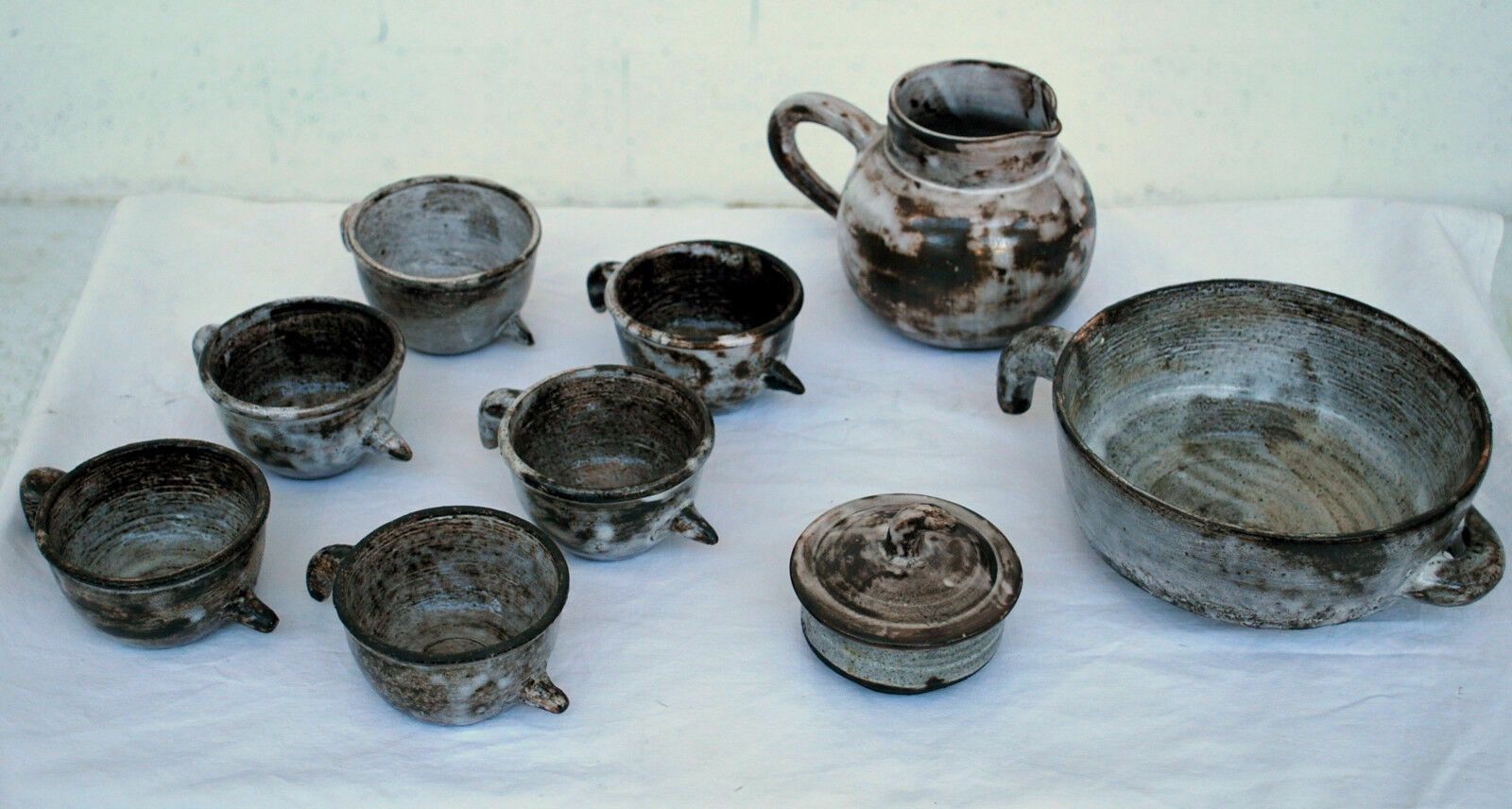 Set Of Vallauris Ceramics By Gerard Hofmann 60s