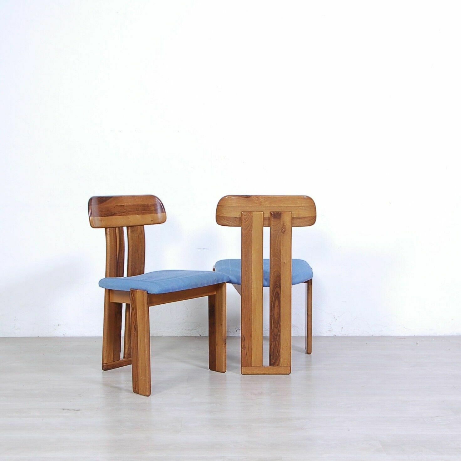 Furniture Set Of 4 Walnut Chairs, Marengo Series, Designed By Tarcisio Colzani For Mobilgirgi, 1970s photo