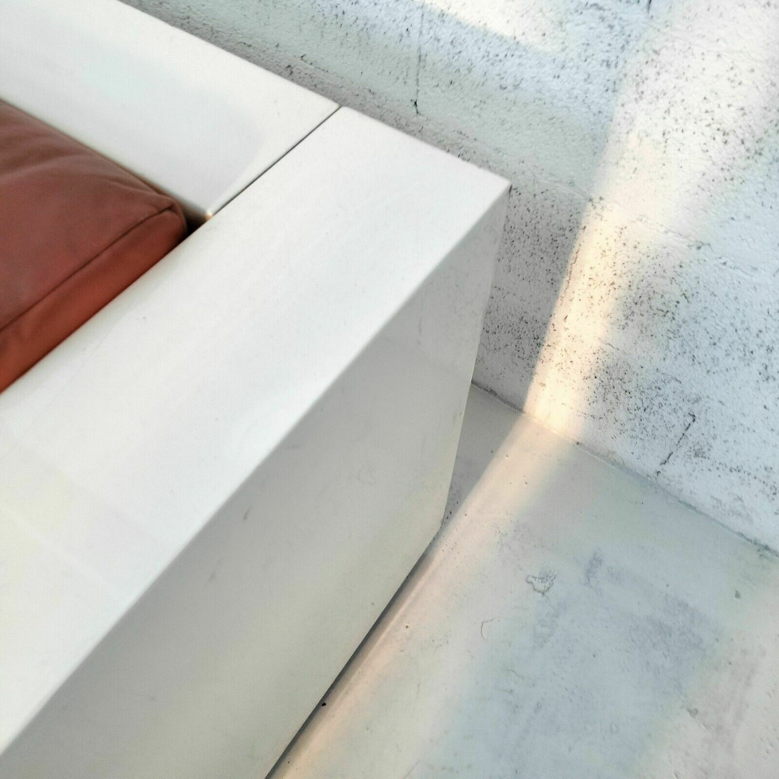 photo furniture Orange “Saratoga” 3 Seater Sofa By Massimo And Lella Vignelli For Poltronova 60s