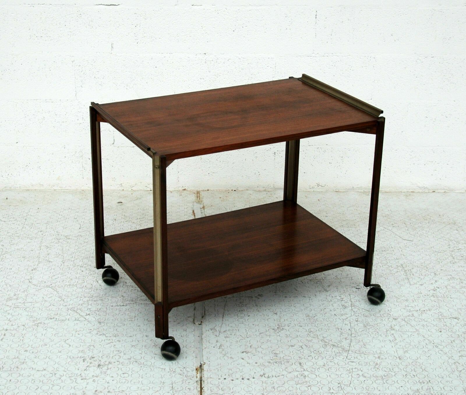 Ico Parisi For Stildomus, 60s Wooden Trolley Cart