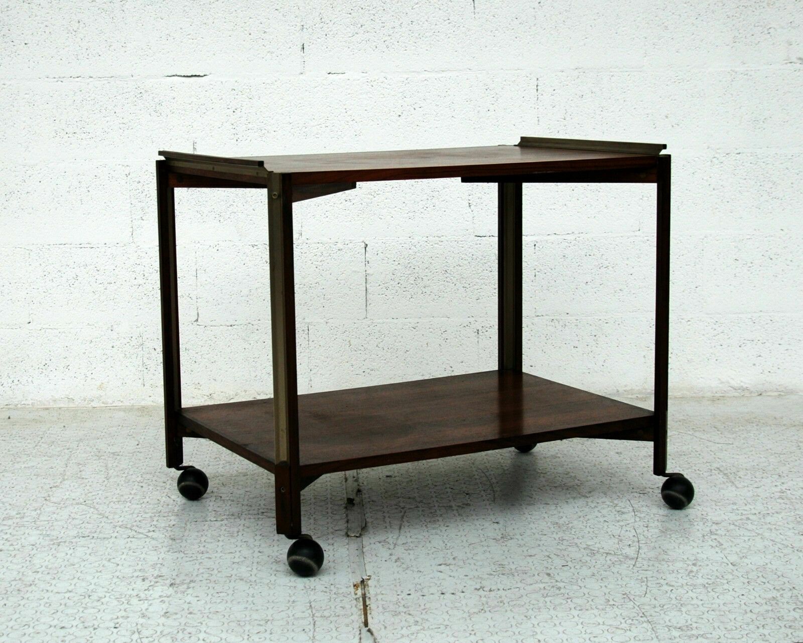 Ico Parisi For Stildomus, 60s Wooden Trolley Cart photo furniture