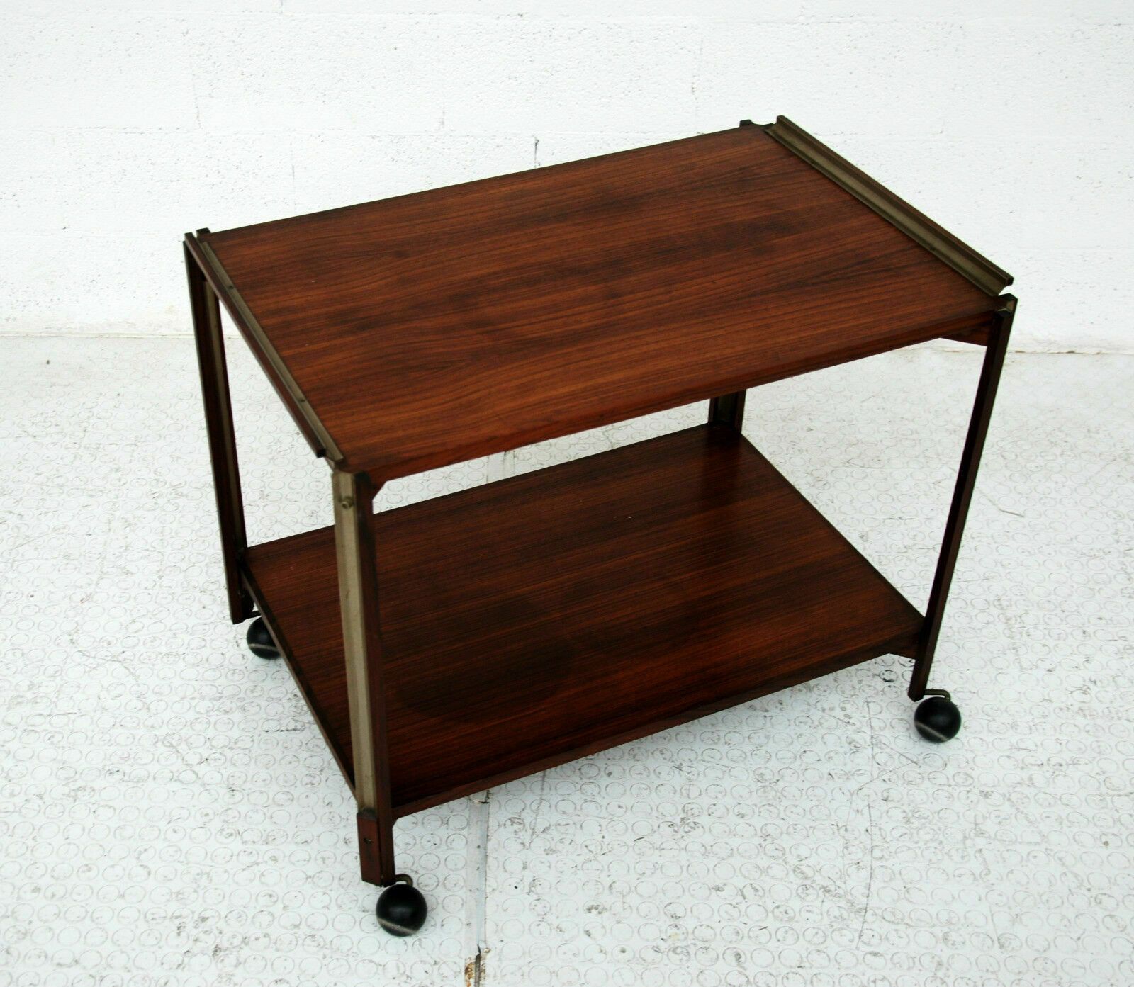 Ico Parisi For Stildomus, 60s Wooden Trolley Cart photo for sale