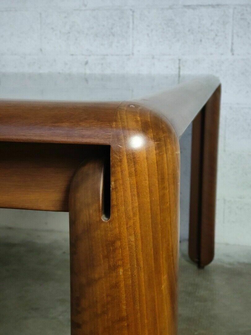 photo for sale Square Walnut Table Model 781 By Vico Magistretti For Cassina 60s,70s