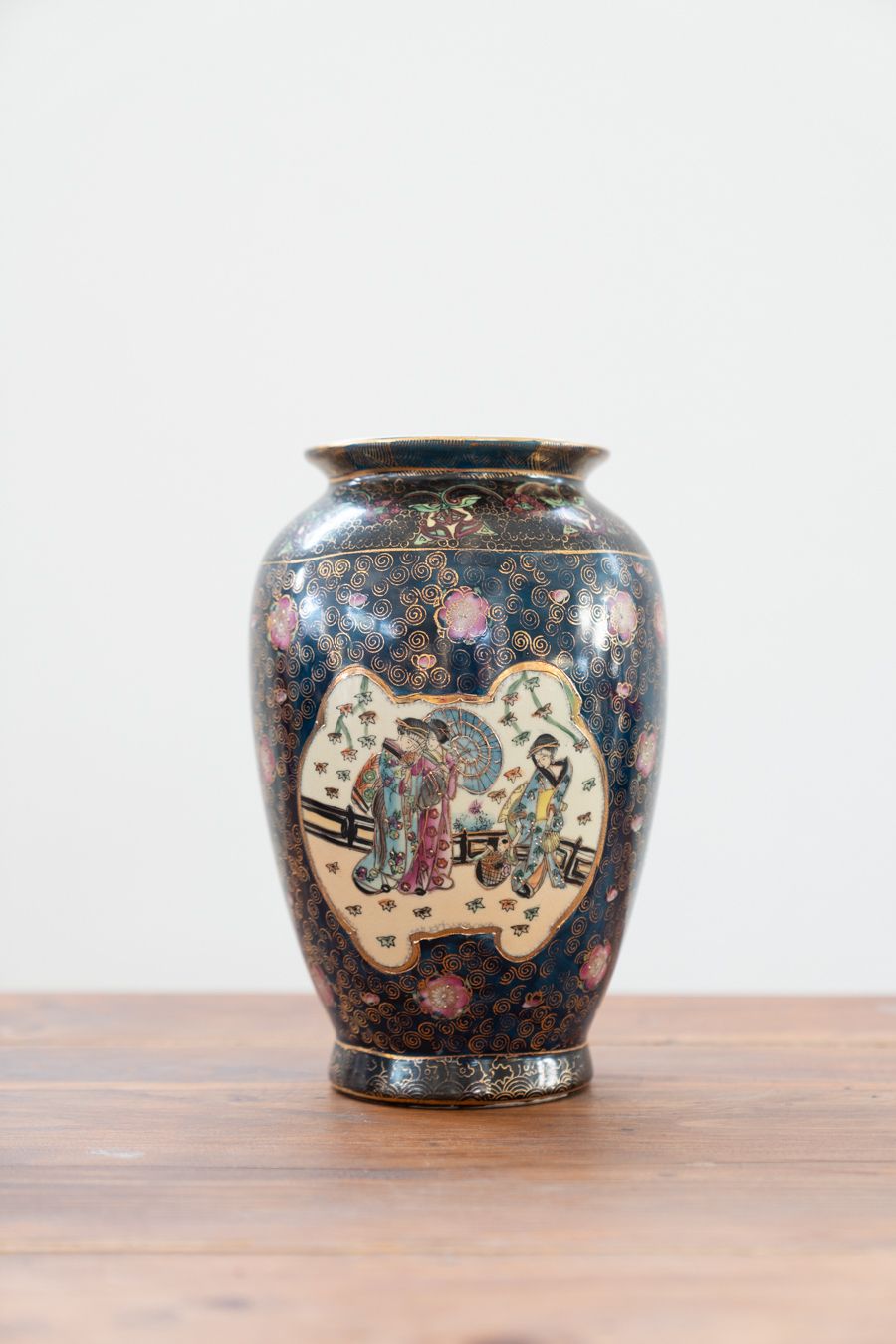 Japanese Porcelain Vases, Meiji Period, 19th Century Oriental Porcelain Art, Set Of 2 photo Home Decor