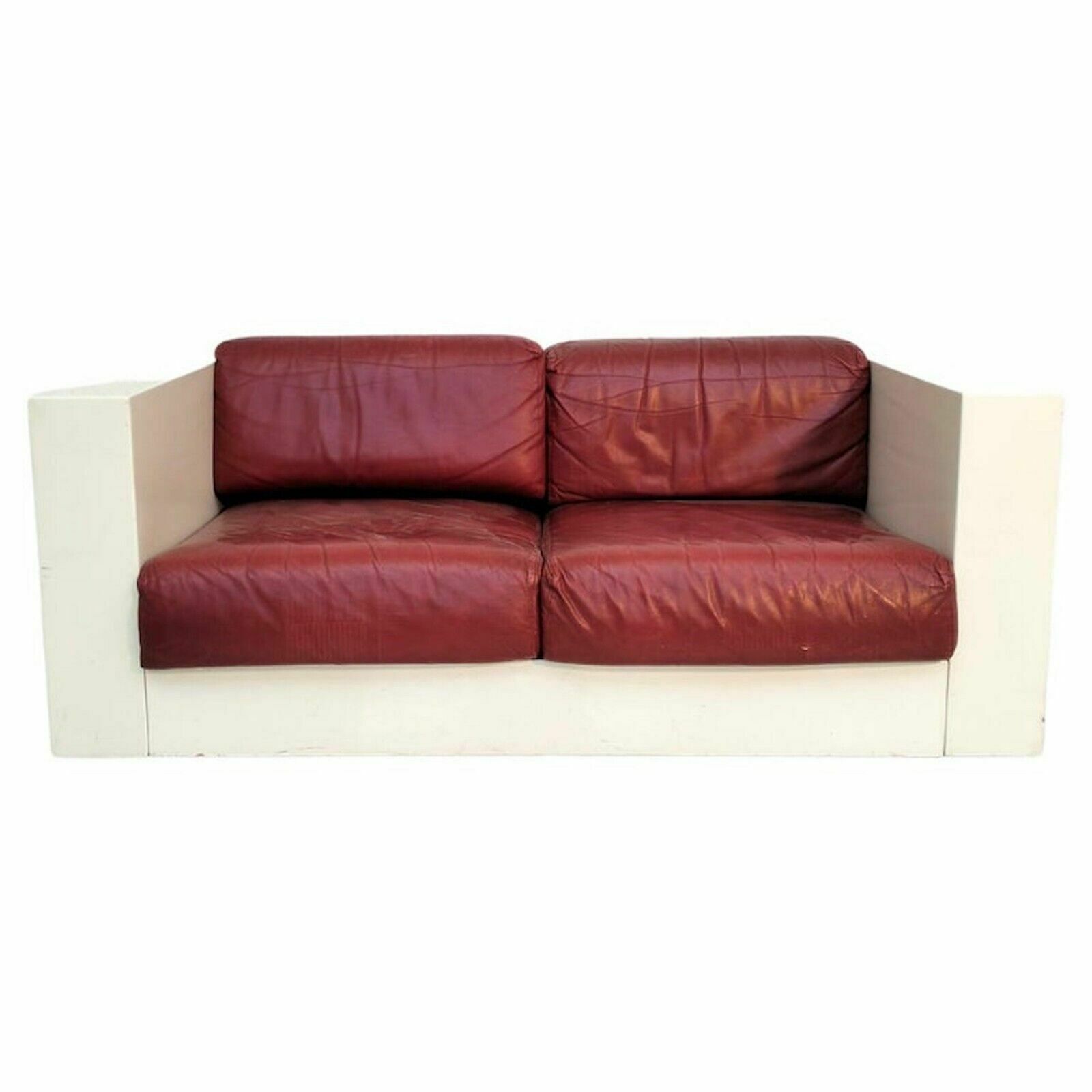 White Saratoga Sofa By Massimo And Lella Vignelli For Poltronova 60s, 70s photo furniture
