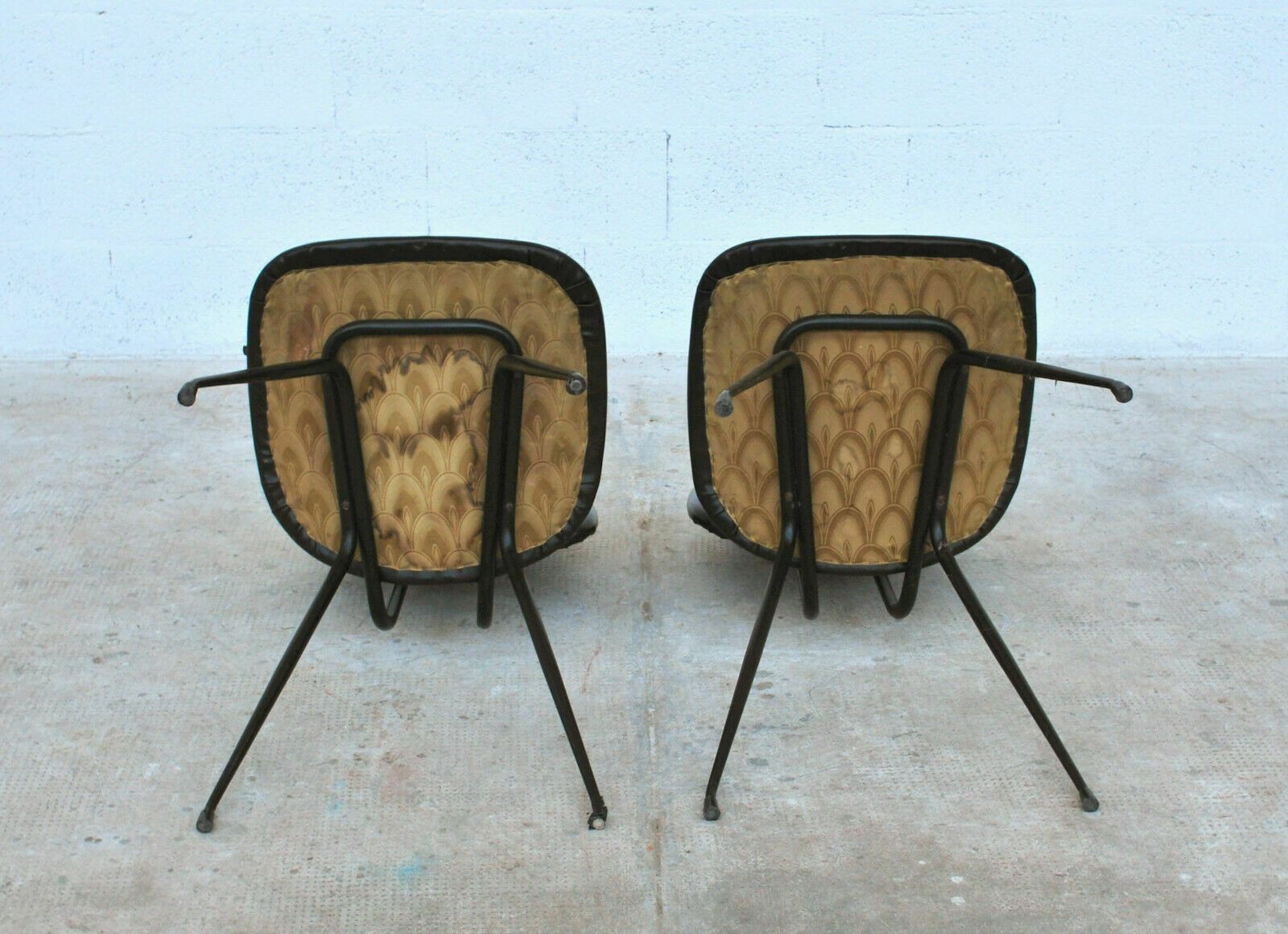 2 Chairs, Side Chairs Du 12 By Mario Rinaldi For Rima, 1950 photo vintage