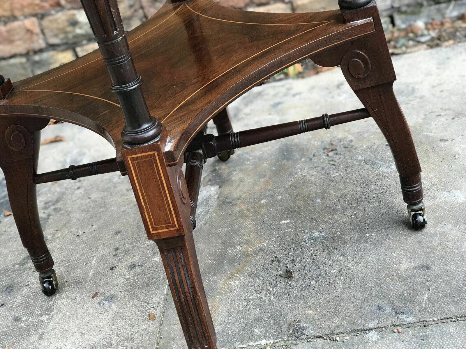 Aesthetic Movement Inlaid Rosewood Occasional Table. photo 1395.0