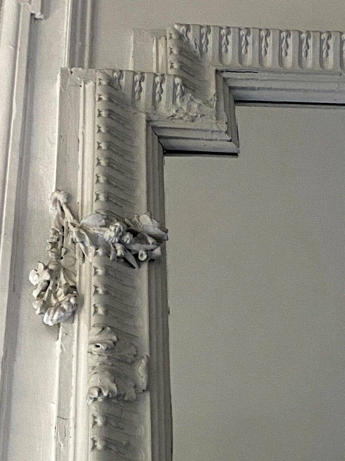 Louis XVI Style Mirror In Wood And Carved Stucco 20th Century photo vinterior