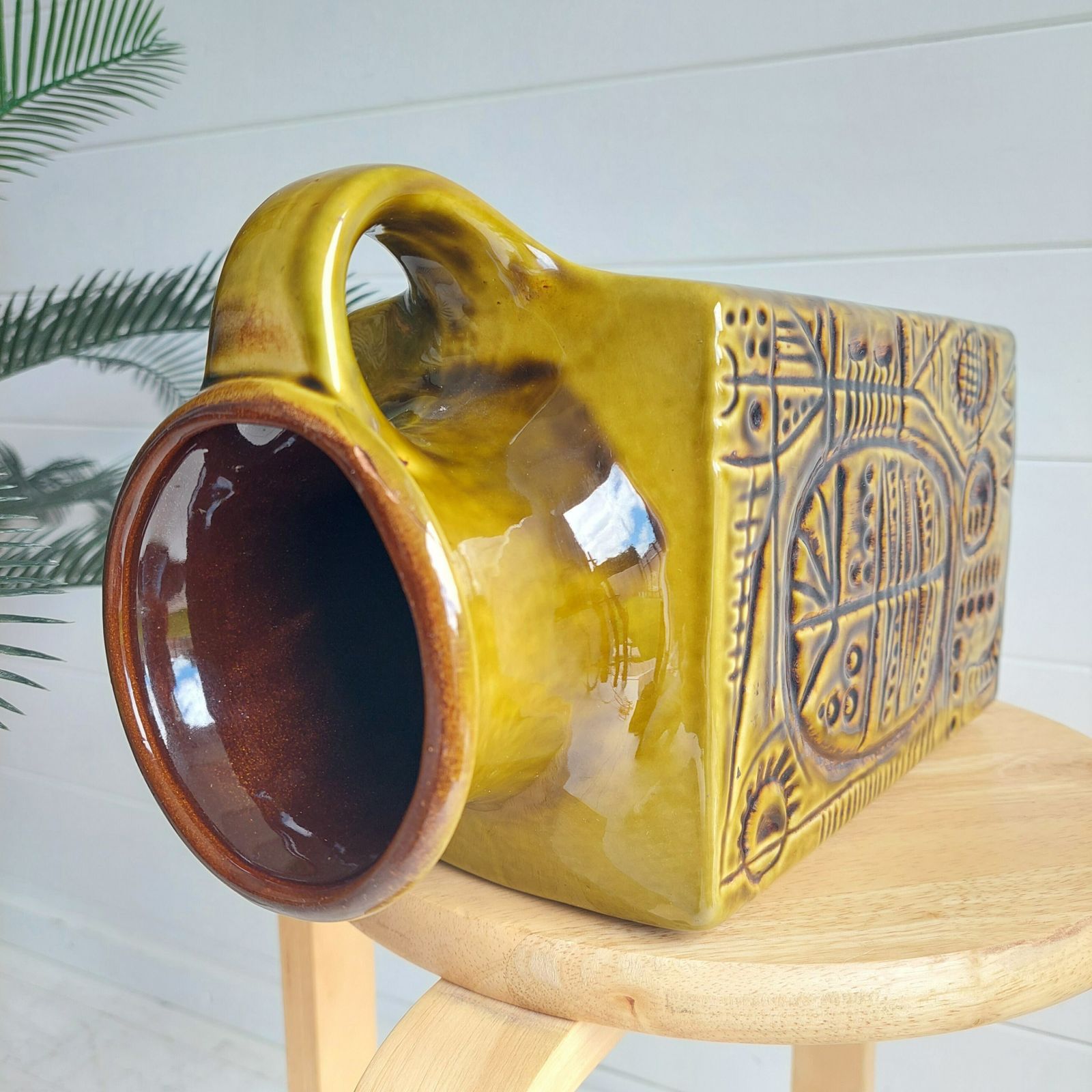 Home Decor Carstens Ceramic Vase Prehistoric Model 7151 30 Design By Gerda Heuckeroth West Germany Pottery 70s photo