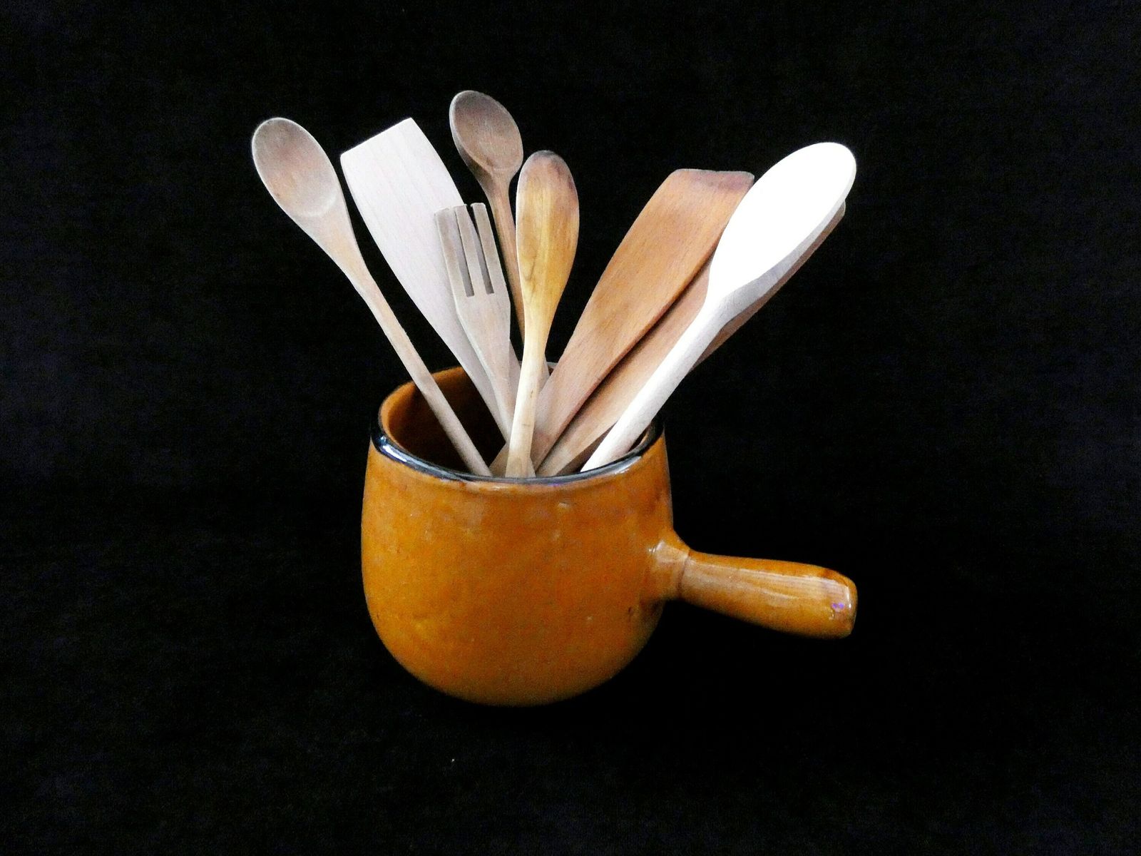 Vintage Franse Keramische Kan – Bruine Majolicaschaal Met Handvat – Mid Century Gebruiksvoorwerphouder – Aardewerk Steengoed Jaren 1950 photo 63.0